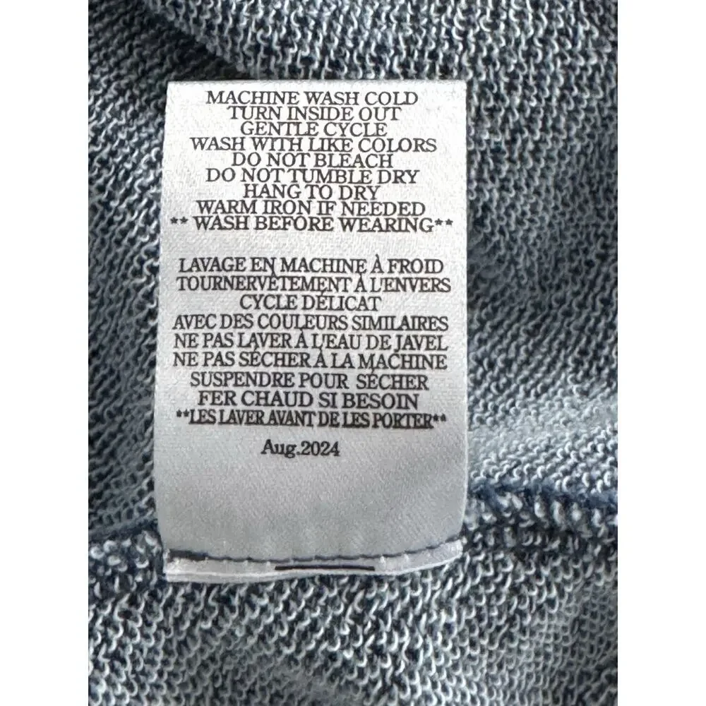 Z Supply Fair & Square Women’s Denim Crewneck Pullover Sweatshirt: Size M